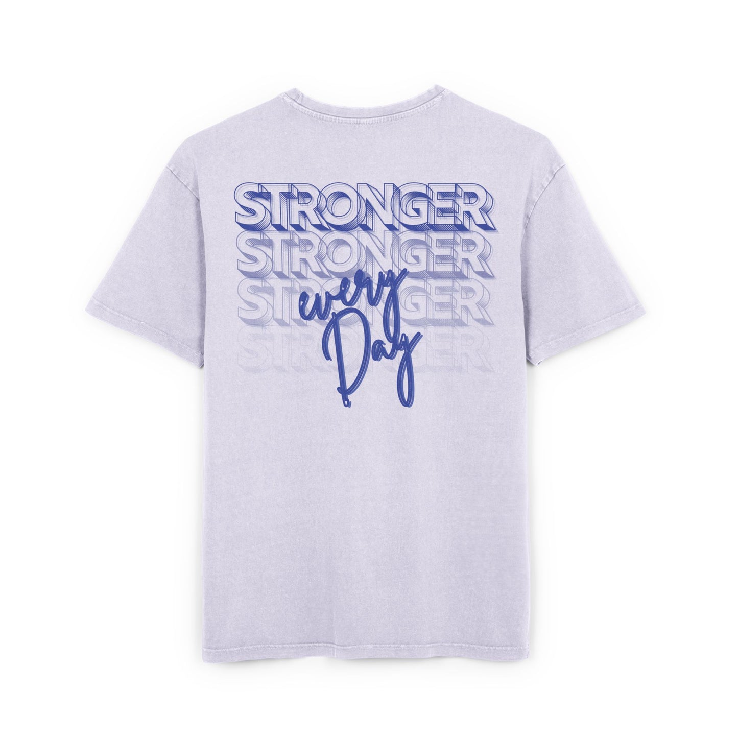 Stronger every day - blue - Washed Oversized Fit