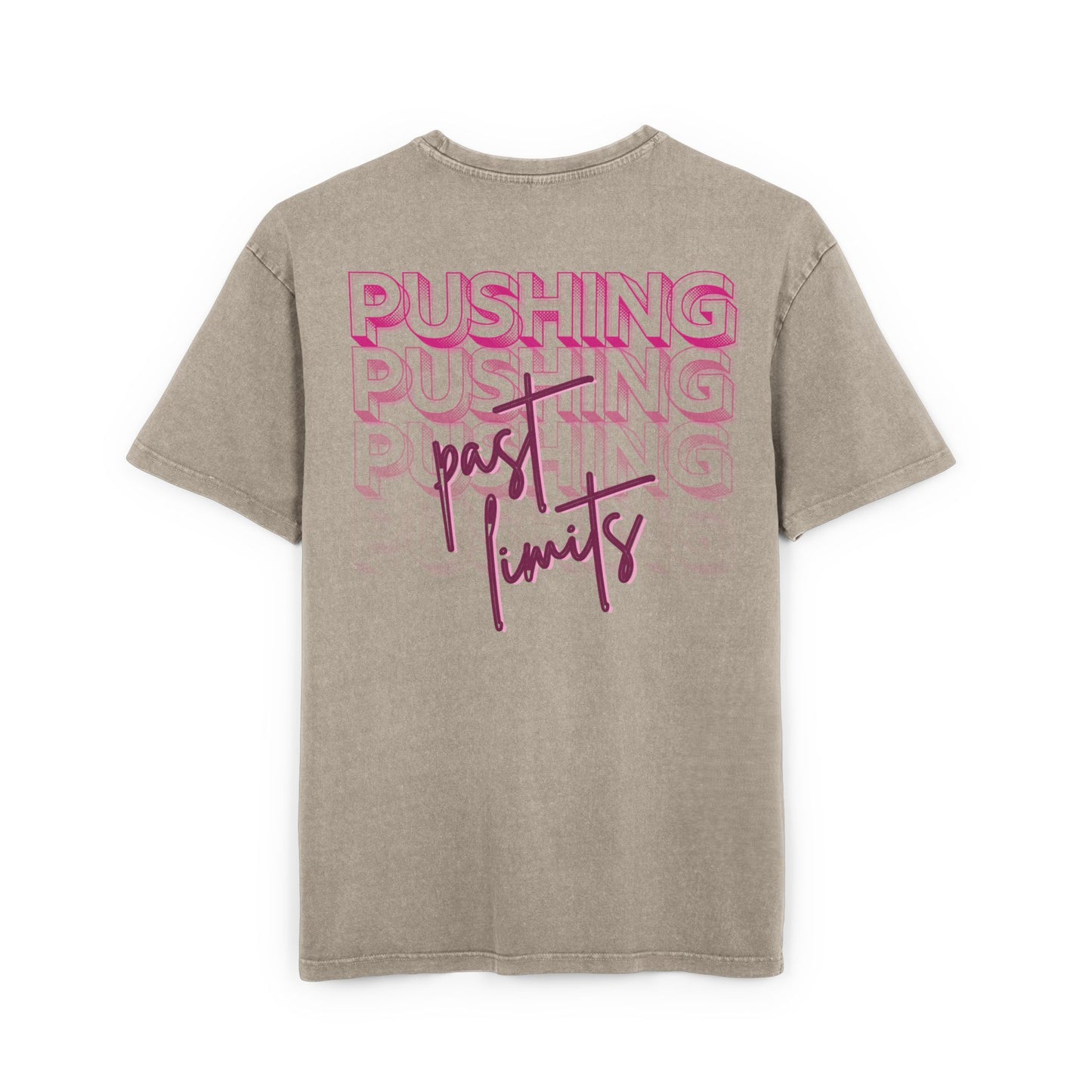 Pushing past limits - Washed Oversized Fit