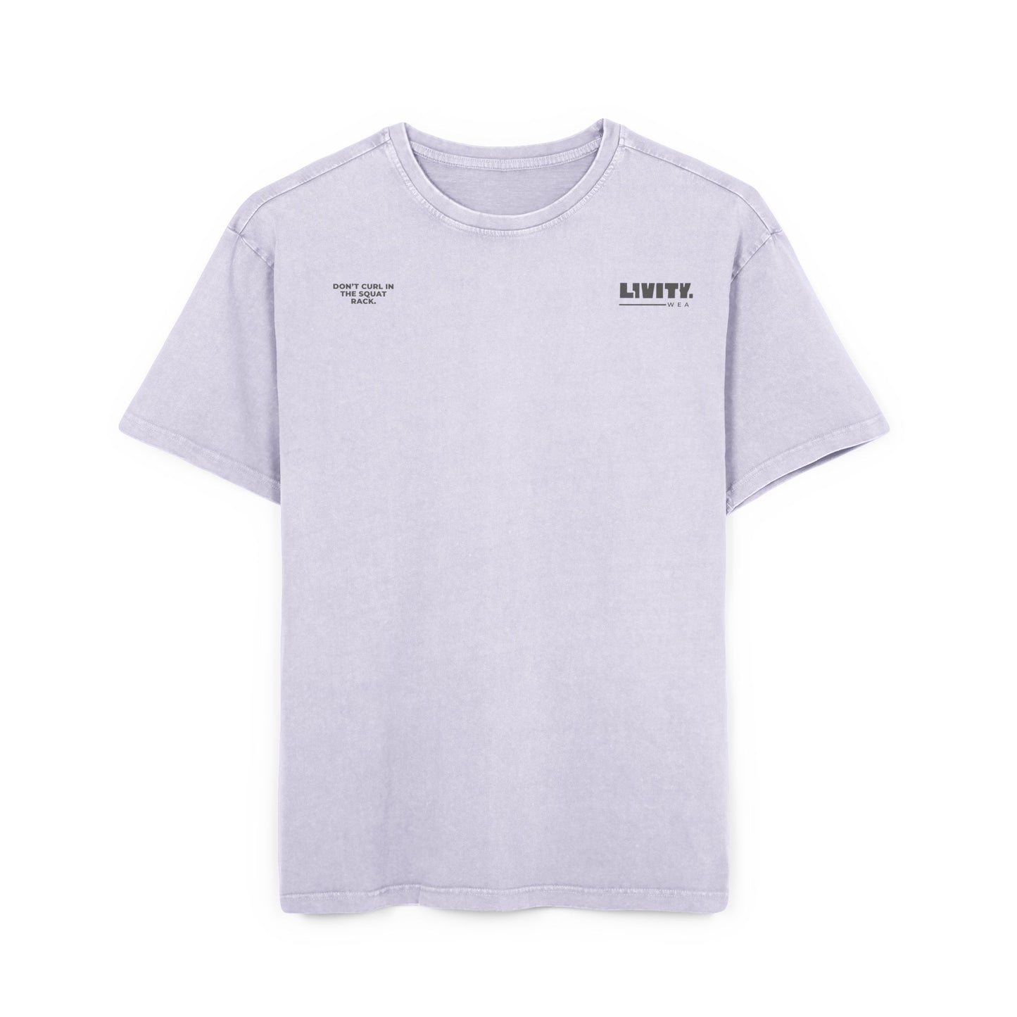 Curl in the Squat-Rack - blue - Washed Oversized Fit