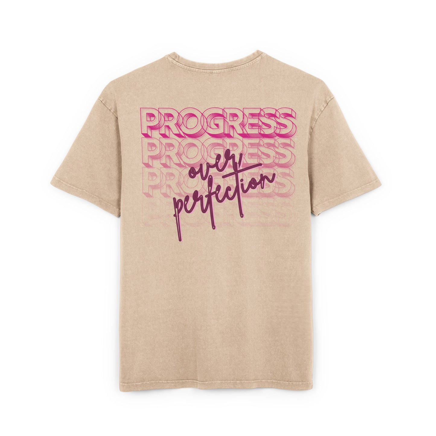 Progess over perfection - Washed Oversized Fit