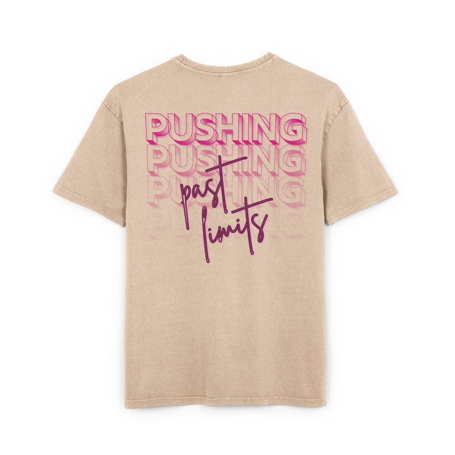 Pushing past limits - Washed Oversized Fit