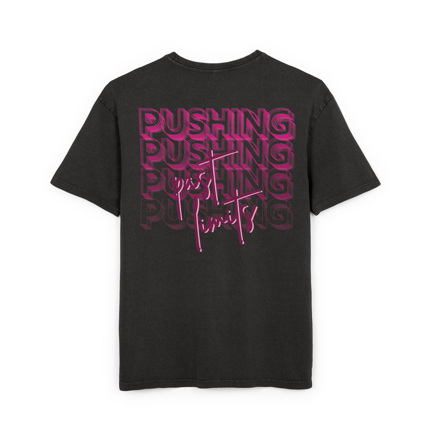 Pushing past limits - Washed Oversized Fit