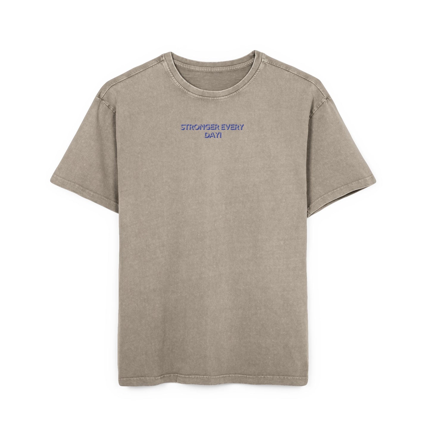 Stronger every day - blue - Washed Oversized Fit
