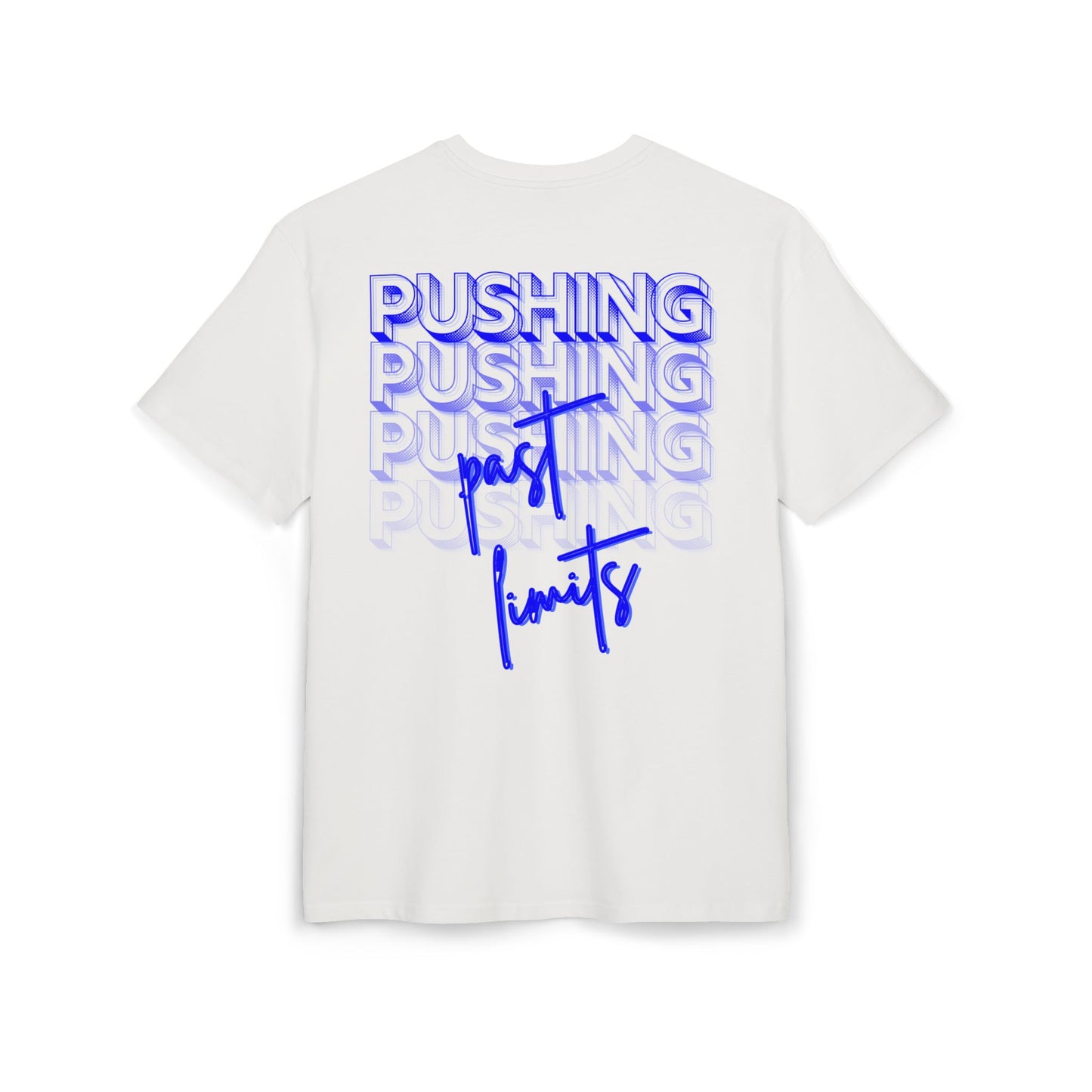 Pushing past limits - blue - Oversized Fit