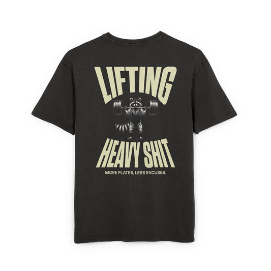 Copy of Racoon Lifting Heavy Survivor - Washed Oversized Fit