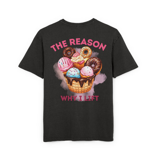 Ice Cream Why I Lift - Washed Oversized Fit