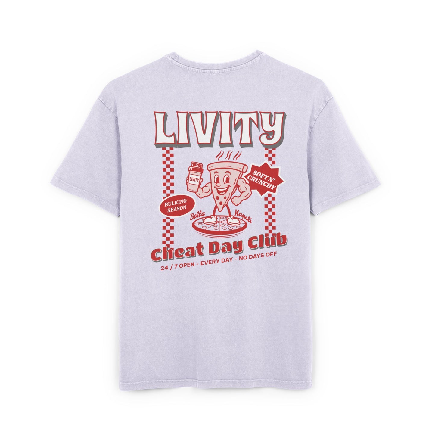 Pizza Cheat Day Club - Washed Oversized Fit