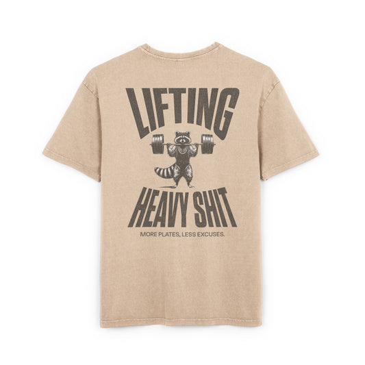 Racoon Lifting Heavy Survivor - Washed Oversized Fit